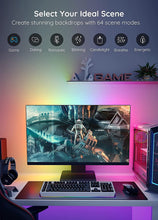 Load image into Gallery viewer, RGBIC TV Light Strip, 2M/6.56Ft TV LED Backlight Strip for 30-50 Inch TV, USB LED Strip with APP Control, Color Changing by Sync to Music, RGBIC LED Lights for TV PC Monitor Gaming Room
