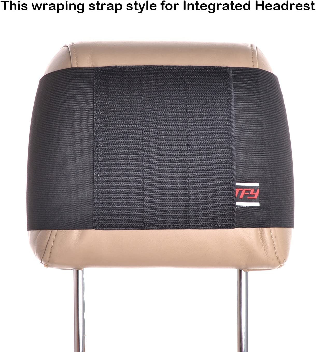 Universal Car Headrest Mount Holder with Angle- Adjustable Holding Clamp for 6-12.9 Inch Tablets