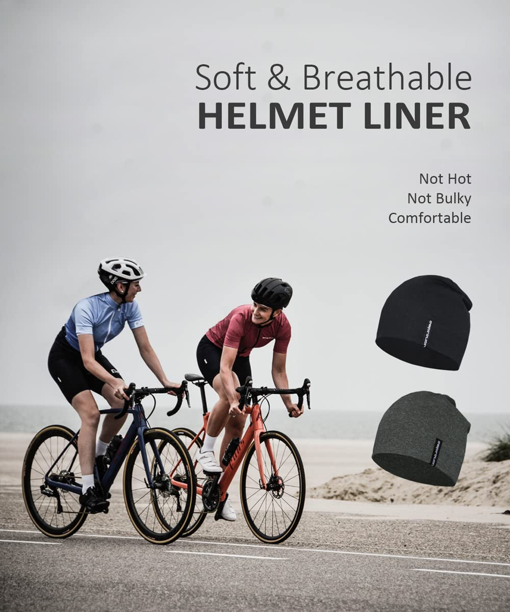 9" Multifunctional Lightweight Beanies Hats for Men Women Running Skull Cap Helmet Liner Sleep Caps