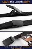 Nylon Belt for Men, Military Tactical Belt with YKK Plastic Buckle, Durable Breathable Waist Belt for Work Outdoor Cycling Hiking Skiing,Adjustable for Pants Size below 46Inches[53"Long1.5"Wide]