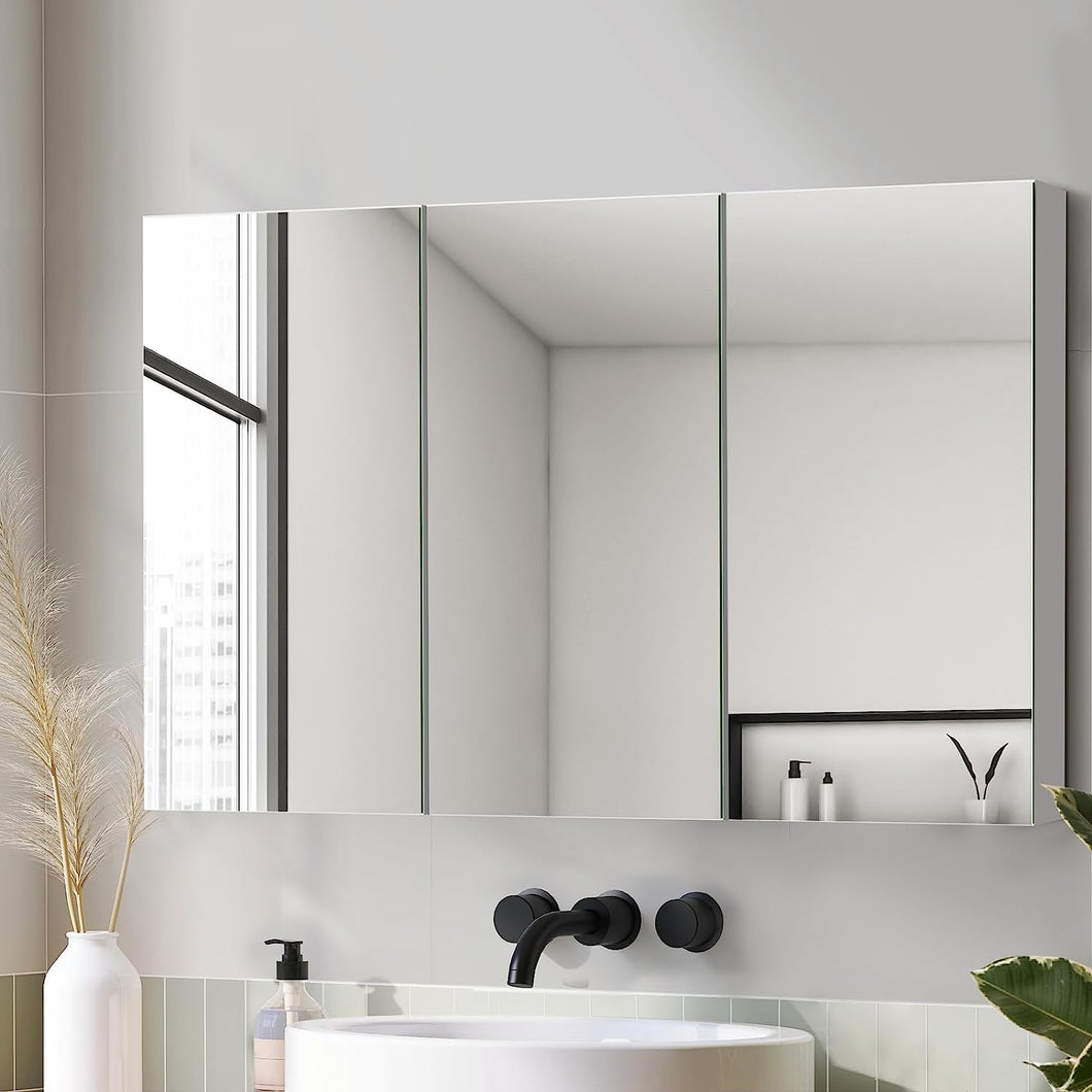 Bathroom Mirror Cabinet Wall Shaving Storage Cabinet 120 X 15.5 X 72Cm
