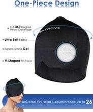 Load image into Gallery viewer, Migraine Ice Head Wrap, Gel Migraine Relief Cap Headache Relief Hat, Comfortable &amp; Stretchy Ice Cap for Migraines with Cold Compress for Tension, Sinus, Puffy Eyes, Stress Relief
