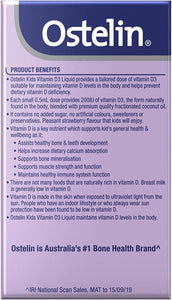 Kids Vitamin D Liquid - D3 for Childrens Bone Health and Immune Support - 20Ml