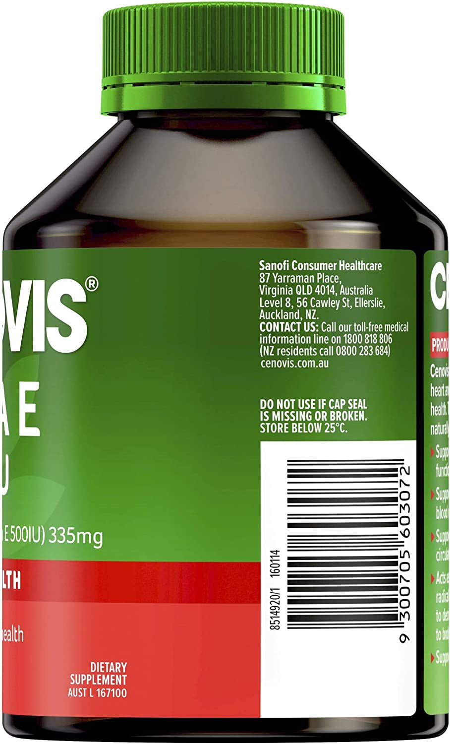 Mega Vitamin E 500IU Capsules - Supports Healthy Immune System Function in Elderly Individuals - Supports General Health and Wellbeing, 250 Pack