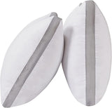 Bamboo Cooling Pillows Twin Pack - Luxury Plush Down-Like Microfibre Pillows for Bedding - Ultra Soft, Comfy & Breathable Standard Pillows - 2 Pack