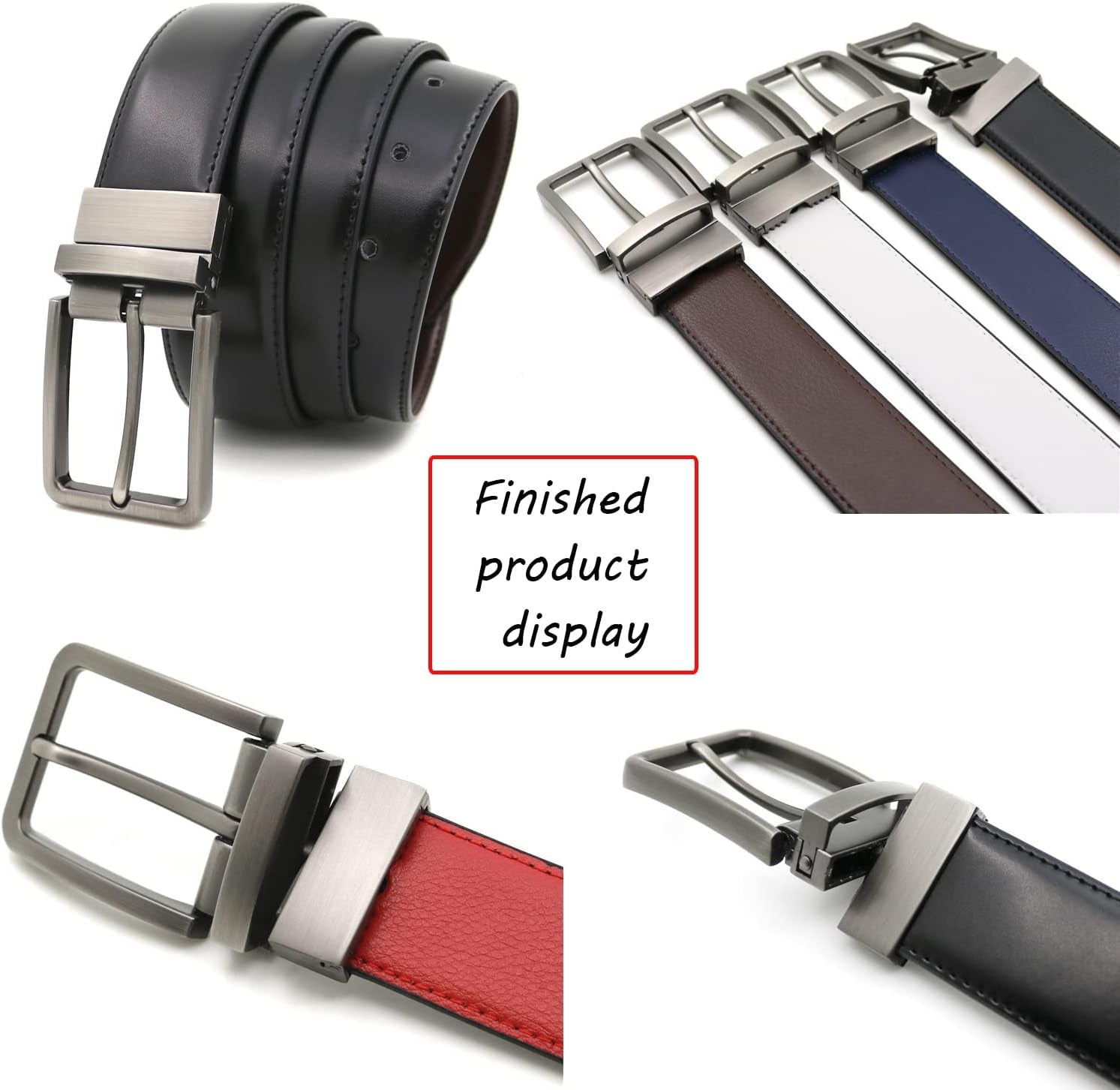 2 Pcs Generic 1.3"(33-34 Mm) Single Prong Square Belt Buckle Replacement Belt Buckle, Men Metal Belt Buckle Replacement Rectangular Pin Buckle, Single Prong Rectangular Pin Belt Buckle