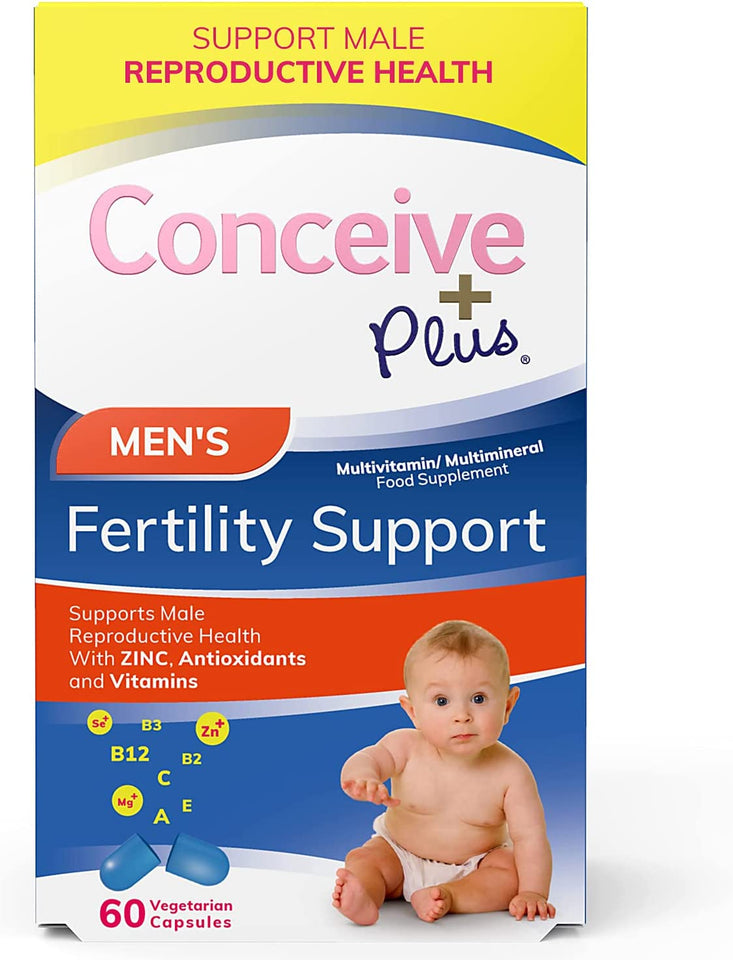 Fertility Supplements for Men | 30-Day Supply | Zinc, Folate, Maca Root, Selenium | Semen Volumizer | Male Fertility Support Pills (60 Capsules)