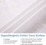 Waterproof Mattress Protector Breathable Mattress Pad Mattress Protector Topper Mattress Topper Fitted Mattress Cover Hypoallergenic anti Bacterial&Dust-Mite Single/Double/Queen/King (Queen)