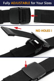Elastic Belt for Men, Stretch Canvas Belt with YKK Plastic Buckle, Breathable Waist Belt for Work Outdoor Cycling Hiking, Adjustable for Pants Size below 46Inches[53"Long1.5"Wide]