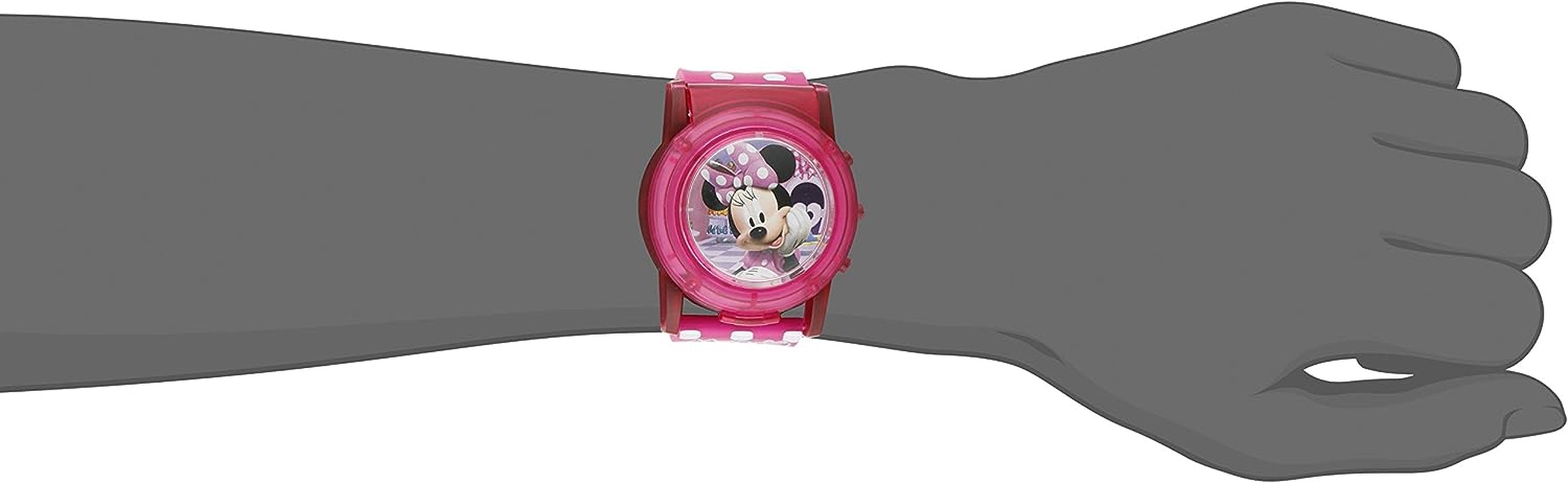 Accutime Kids  Mickey Mouse & Minnie Mouse Digital Quartz Watch for Kids, Girls, Boys, Toddlers of All Ages, Minnie - Two-Tone, Rhinestones, Modern