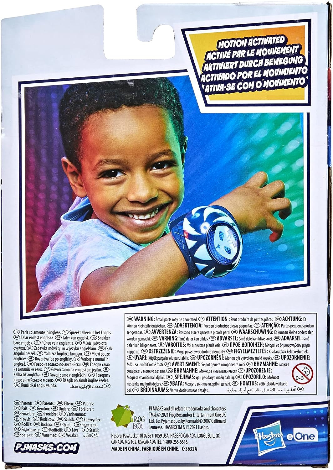 Catboy Power Wristband Preschool Toy, Costume Wearable with Lights and Sounds for Kids Ages 3 and Up, Blue, 14 Different Sound Effects, Standard Packaging