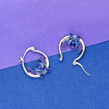 Load image into Gallery viewer, Stitch Earrings for Girls Stitch Gifts Ohana Means Family Hoop Earrings Stitch Jewelry Daughter Granddaughter Birthday Gift, Copper, No Gemstone
