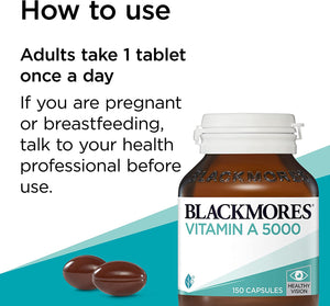 Vitamin a 5000IU (150 Tablets)