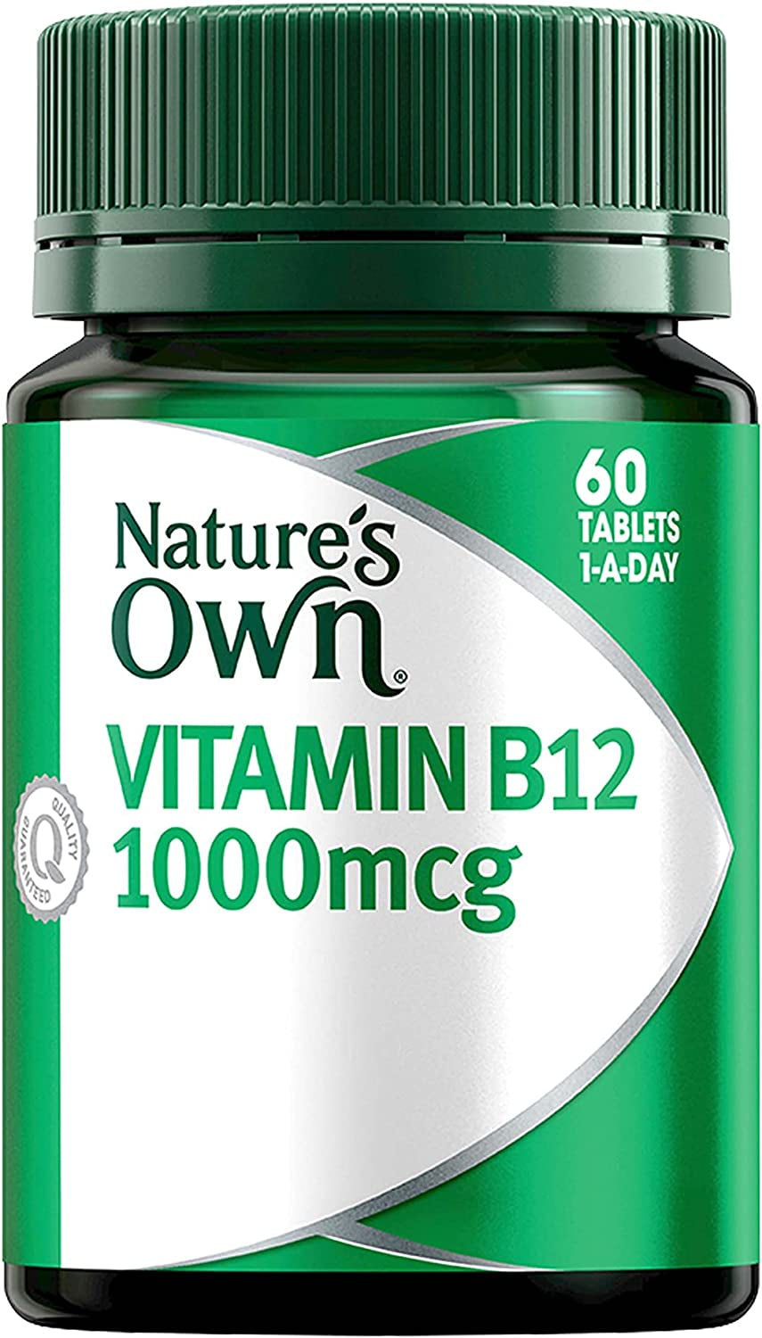 Vitamin B12 1000Mcg with Vitamin B for Energy - Supports Nervous System Function, 60 Tablets
