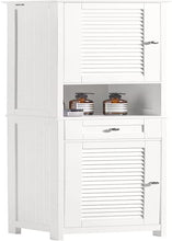 Load image into Gallery viewer, Tall Cabinet, Freestanding Cabinet, Bathroom Cabinet, 170X32X30 Cm, White, FRG236-W

