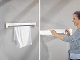 Telegant Wall Dryer, Foldable Outdoor and Indoor Drying Rack, Wall Mounted Clothesline, Space Saving Laundry Drier for Clothes, Towels (Colour: White) 3.6 M 83201-6