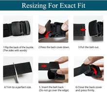 Load image into Gallery viewer, Men&#39;S Micro-Elastic Belts with Plastic Buckle for Work Sports, Easy Trim to Fit 27-46&quot; Waist
