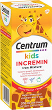 Load image into Gallery viewer, Kids Incremin Iron Mixture Cherry Flavour, Sugar-Free Liquid Supplement to Support Growth &amp; Development, 200 Millilitres
