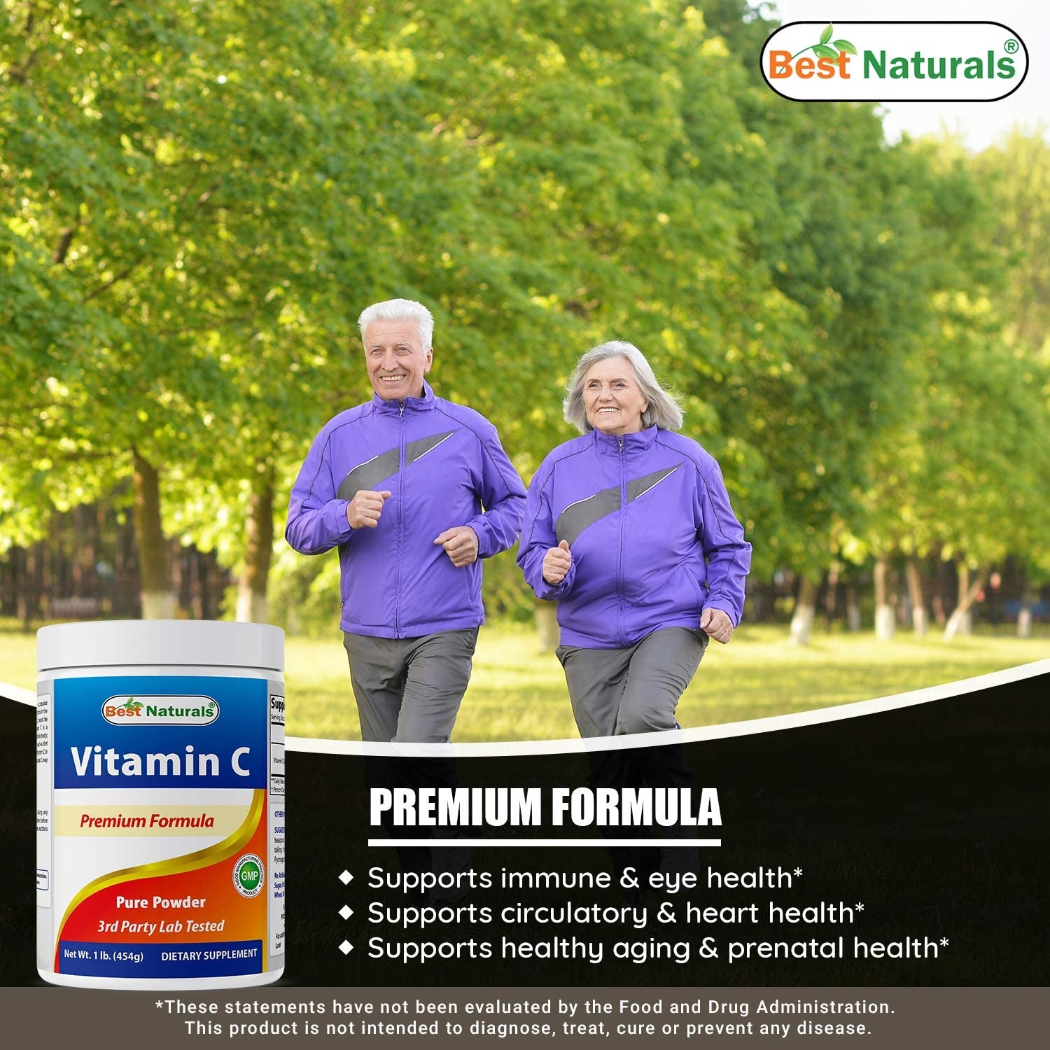 100% Pure Vitamin C Powder 1 Lb (454 Grams) Powder (Also Called Ascorbic Acid)