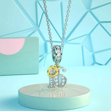 Load image into Gallery viewer, Murano Glass Charm Fit Pandora Charm Bracelets,925 Sterling Silver Flower Charm Glass Bead for Bracelet and Necklace
