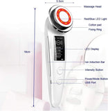 5 in 1 Facial Massager Face LED Light Skin Care Beauty Device, Photon Skin Rejuvenation Apparatus, Skin Rejuvenation/Anti-Aging/Skin Tightening/Face Lifting/Face Cleansing/Wrinkle Removing, Best Lady