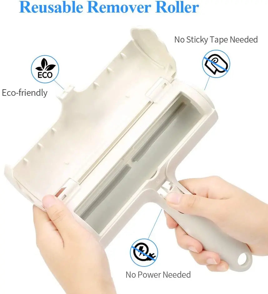 Pet Hair Remover Roller, Self-Cleaning Lint Roller - Dog & Cat Fur Remover for Sofa, Bed, Carpet, Furniture, Car Seat and More pattanaustralia