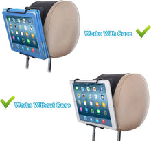 Load image into Gallery viewer, Universal Car Headrest Mount Holder with Angle- Adjustable Holding Clamp for 6-12.9 Inch Tablets
