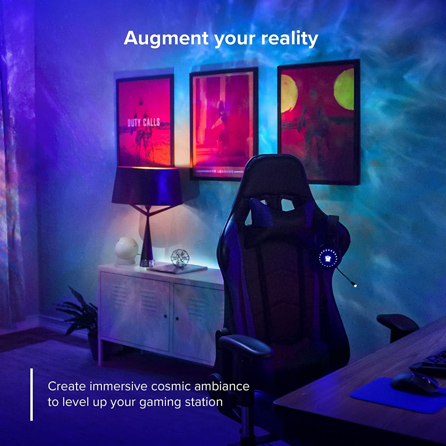 Sky Lite Evolve - Galaxy Projector, LED Nebula Lighting, Wifi App, for Meditation, Relaxation, Gaming Room, Home Theater, and Bedroom Night Light Gift (Nebula Cloud Only)