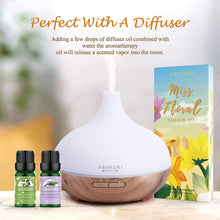 Load image into Gallery viewer, Floral Essential Oil Set, Top 6 Natural 100% Pure Aromatherapy Oils for Oil Diffusers, Jasmine, Ylang Ylang, Gardenia, Rose, Cherry Blossom, Lavender for Home and Office, Promote Focus, Positivity and Happiness
