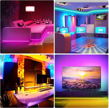 Load image into Gallery viewer, LED Strip Lights 10M for Bedroom, RGB LED Lights Color Changing Rope Lights with IR Remote Control, LED Strip Kit Gaming Lights for Desk, Home Decoration
