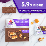 Endulge Caramel Nut Chew Bars | Keto Friendly Bars | 5 X 34G Low Carb Caramel Chocolate Bars | Low Carb, Low Sugar, High Fibre | 5 Bar Pack