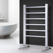 Load image into Gallery viewer, Electric Heated Towel Rail Rails Warmer Rack Aluminium Bar Bathroom
