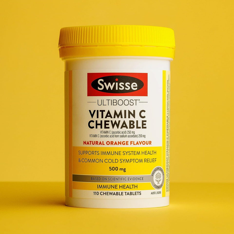 Ultiboost Vitamin C Chewable | Suppots Immune System Health | 110 Tablets
