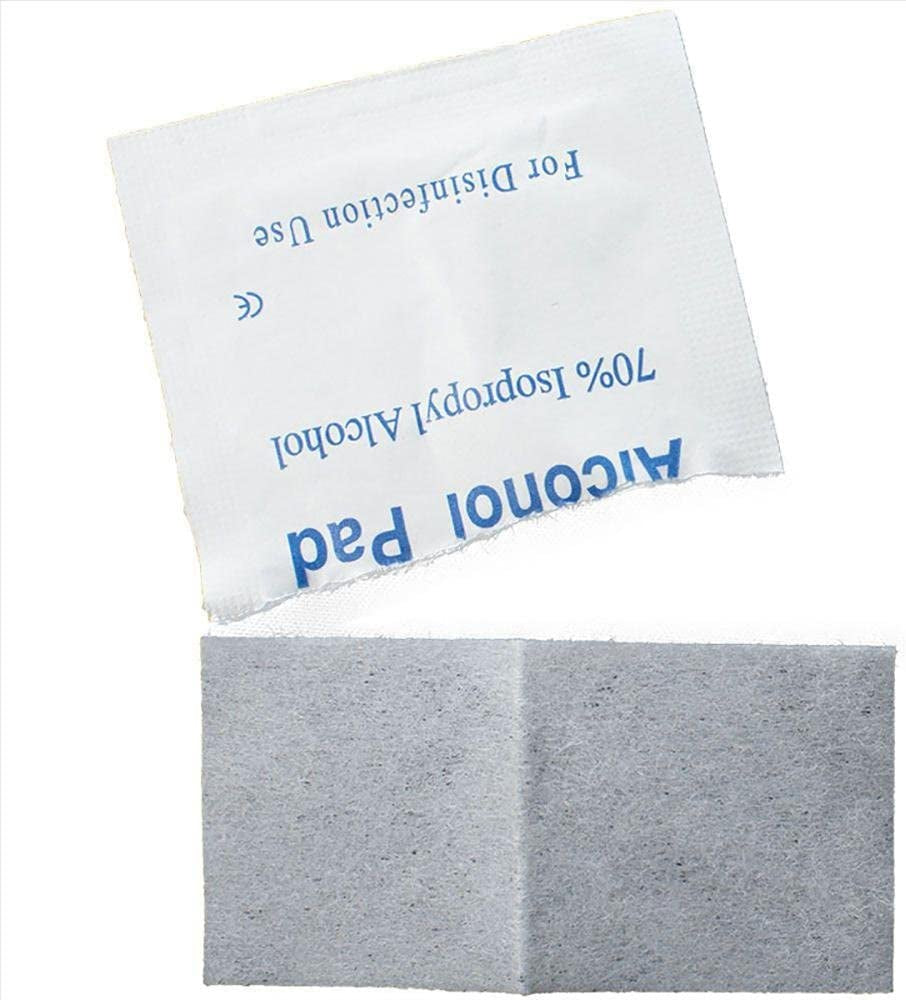 Alcohol Prep Pads,Aolvo Alcohol Wipes Individually Wrapped,Ideal for Cleaning, Sterilizing Skin,Small Wounds,Electronics,Lens,Nail Remove, Pack of 100