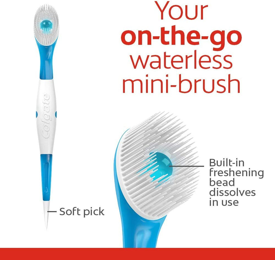 Max Fresh Wisp Disposable Mini Toothbrush, Peppermint - 24 Count (1 Pack)
