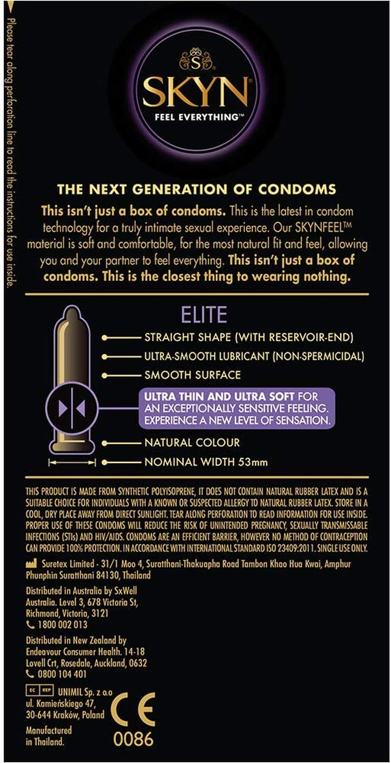 ® Elite Condoms 10 Pack