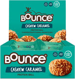 Cashew Caramel Protein Ball- Box of 12. High Protein Gluten Free Low Sugar Low Carb Healthy Snacks Better than Any Protein Bar! Snack Healthy with Our Protein Bars, Balls, Snacks & Powders