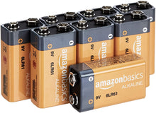 Load image into Gallery viewer, 9 Volt Performance All-Purpose Alkaline Batteries, 5-Year Shelf Life, Easy to Open, Packaging May Vary - 8 Counts

