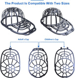 Coopche Hat Washer for Baseball Caps, Hat Washing Cage, Ballcapl Cap Washer for Washing Machine, Hat Cleaner for Laundry Machine Dishwasher Fit Children and Adults, Black