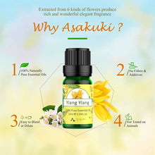 Load image into Gallery viewer, Floral Essential Oil Set, Top 6 Natural 100% Pure Aromatherapy Oils for Oil Diffusers, Jasmine, Ylang Ylang, Gardenia, Rose, Cherry Blossom, Lavender for Home and Office, Promote Focus, Positivity and Happiness
