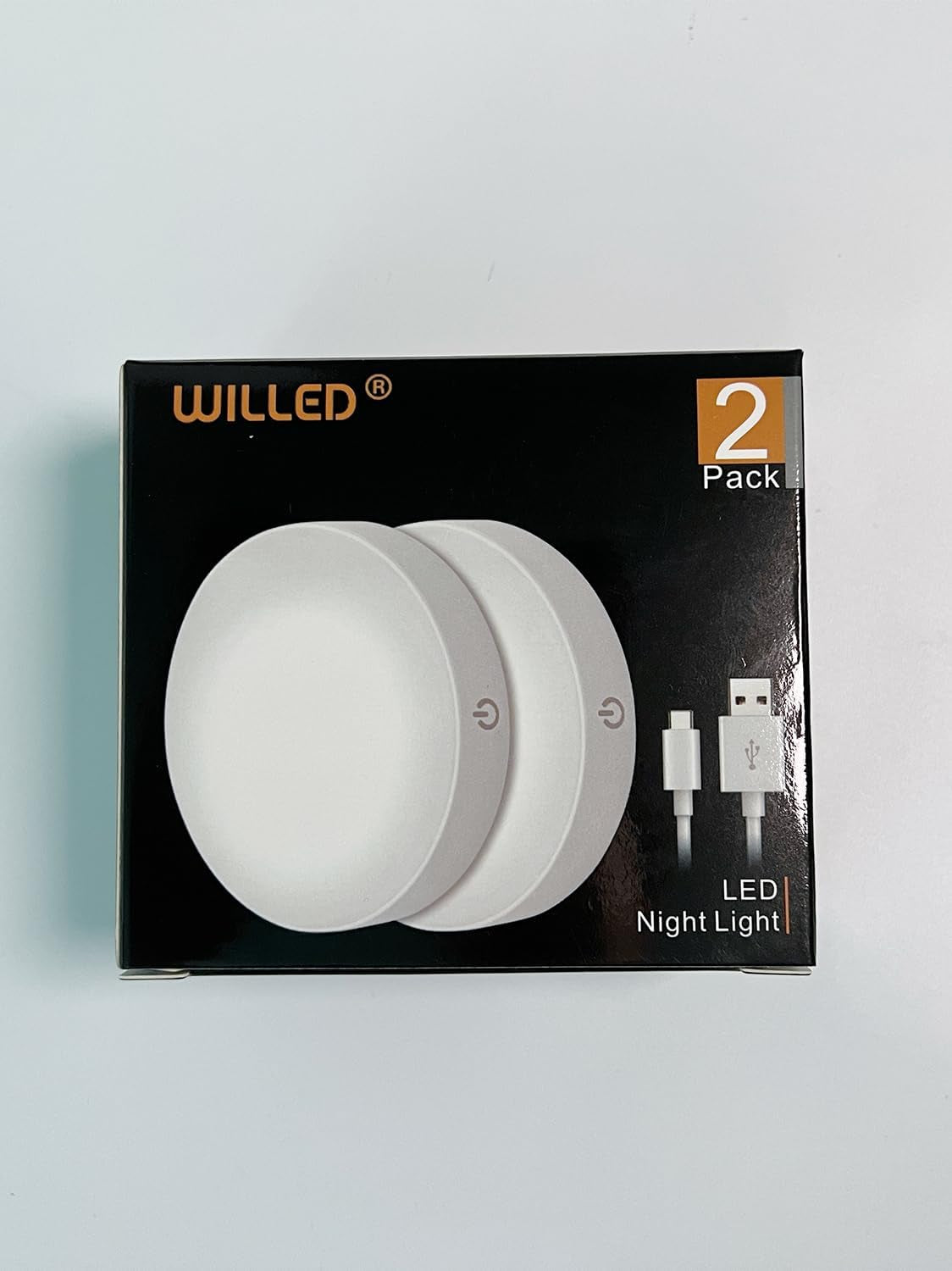 Dimmable Touch Light |  Buit-In 1000Mah Large Battery Rechargeable LED Tap Lights | Magnet Stick on Closet Light | Portable LED Puck Night Lights for Cabinet, Wardrobe, Counter, Kitchen, Bedroom