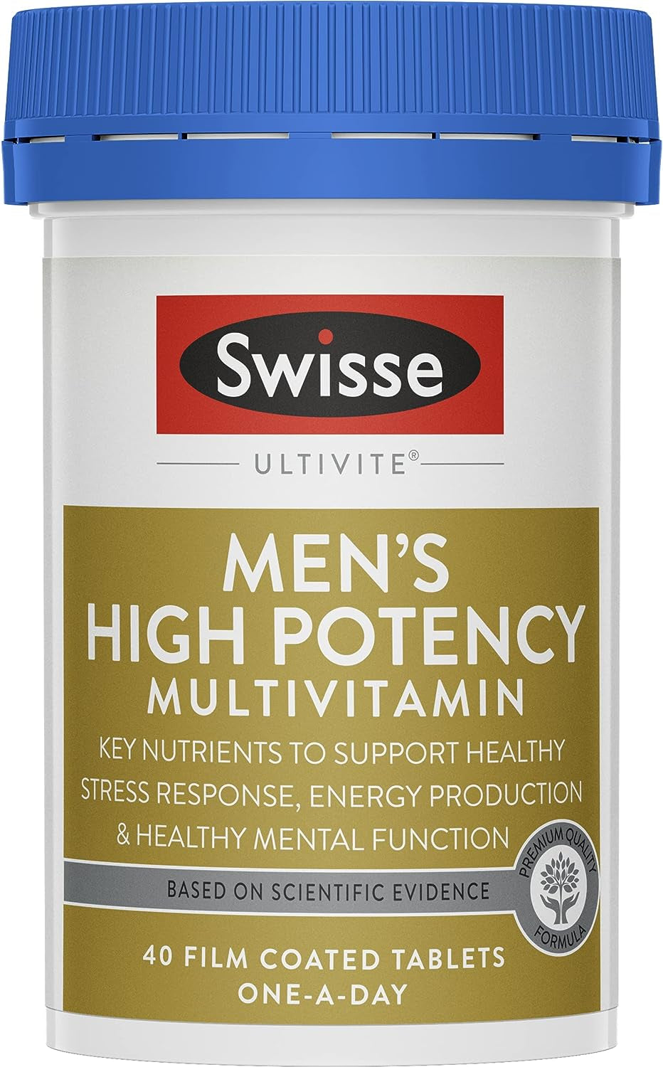 Ultivite Men'S High Potency Multivitamin | B Vitamins to Support Energy Production | 40 Tablets