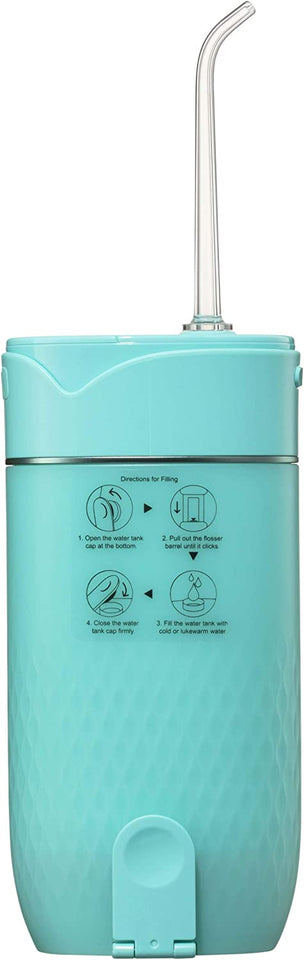 Blast Water Flosser, Cordless, Waterproof, Rechargeable (AU Charging Plug), Home and Travel Friendly, Teal, Gentle on Gums, 3 Pressure Modes, Easy to Clean Tank