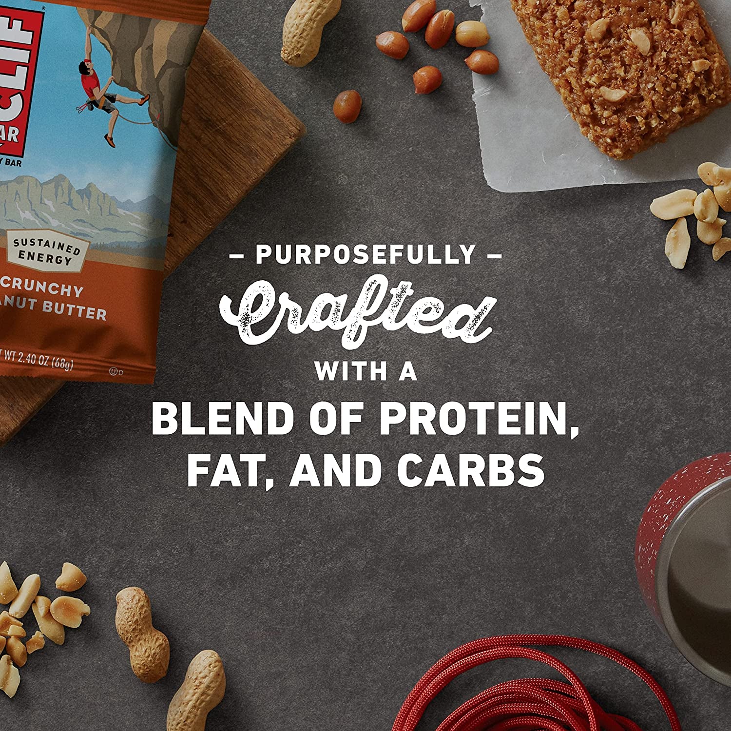 CLIF Energy Bar Crunchy Peanut Butter 12X68G