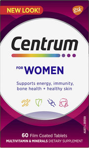 for Women, Multivitamin with Vitamins & Minerals to Support Energy, Immunity, Bone Health & Healthy Skin, 60 Tablets