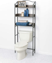 Load image into Gallery viewer, 3-Tier Over-The-Toilet Bathroom, Driftwood Gray/Pewter Spacesavers
