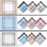 Men'S Cotton Handkerchiefs,  12 Pack 100% Pure Cotton 4 Color Pocket Square Hankies/Pocket Handkerchiefs for Men