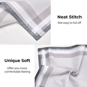 Handkerchiefs Men Cotton, 12 Pack 100% Cotton Handkerchief for Men, Classic Pocket Squares Hankies for Men Women