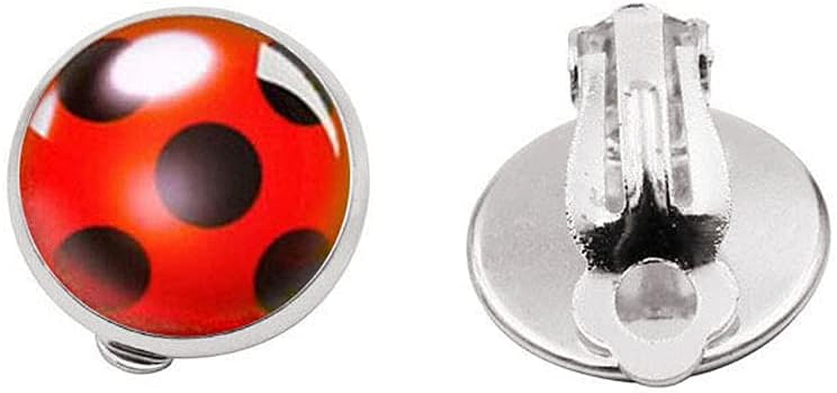 2 Pairs Handmade Clip on Earrings for Girls Women No Pierced Silver Ear Cuff Kid Cosplay Ear Hoop