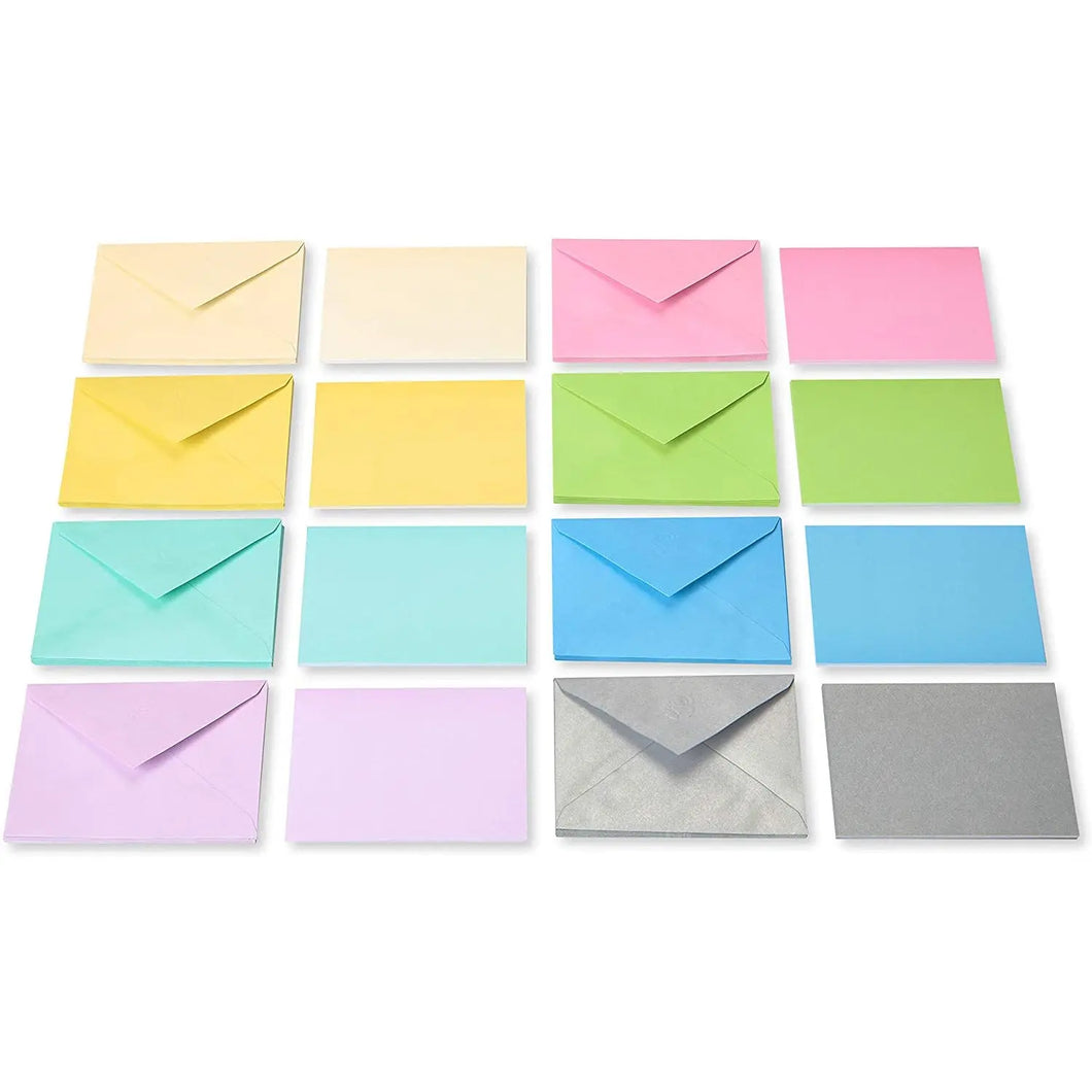 Single Panel Blank Cards with Envelopes 100PCS